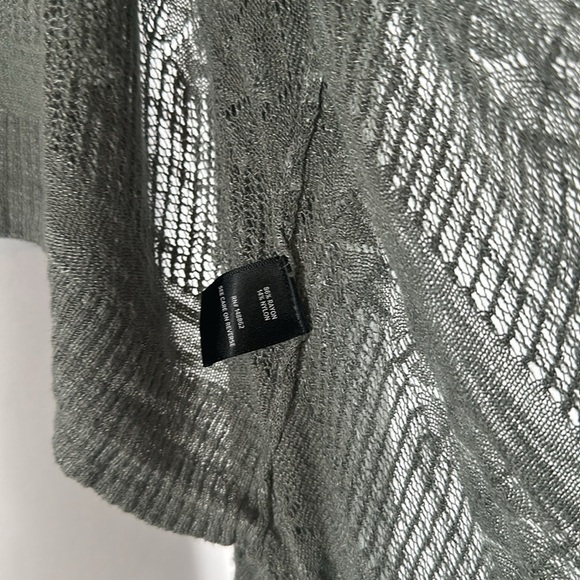 Torrid Sage Green Asymmetrical Pointelle Cardigan - Picture 8 of 10